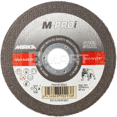 Отрезной диск M-PROi M1A46W-Bfi 125 x 1.6 x 22.2 мм
