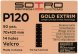 P120 Абразивная полоска SOTRO GOLD EXTRIM 70 мм x 420 мм