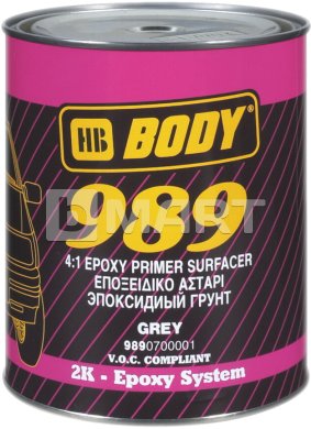 Грунт эпоксидный BODY 989 4+1 1л серый