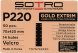 P220 Абразивная полоска SOTRO GOLD EXTRIM 70 мм x 420 мм