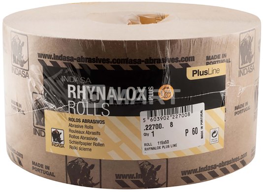 P60 Indasa Rhynolox plus износостойкий рулон на латексной основе 115 мм/50м