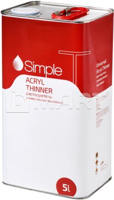 Растворитель акриловый Simple ACRYL THINNER 5 л