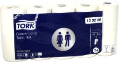 Туалетная бумага в стандартных рулонах Tork Advanced для гостиниц и отелей