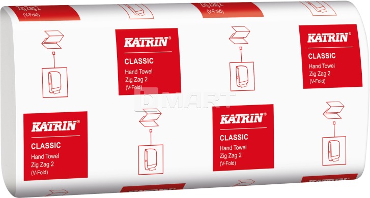 Полотенца KATRIN Classic сложения V 23 см x 22.4 см - белые