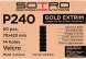 P240 Абразивная полоска SOTRO GOLD EXTRIM 70 мм x 420 мм