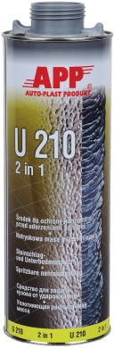 Засіб для захисту кузова і рідка ущільнююча маса APP U210 "2 в 1" сіра