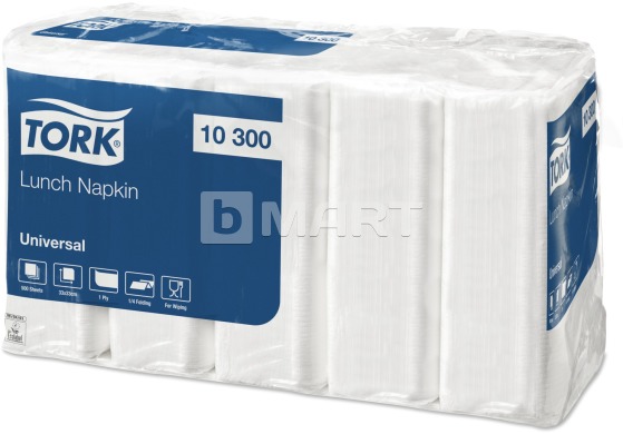 Серветки Tork 33 см x 33 см - білі