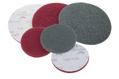Матуючий диск Abrasive fleece V.19 Червоний Very Fine 150 мм CarSystem