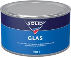 Наполнительная полиэфирная шпатлевка, усиленная стекловолокном SOLID GLAS 1.7кг