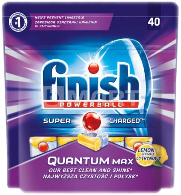 Таблетки для посудомоечных машин FINISH Quantum Лимон 40 шт