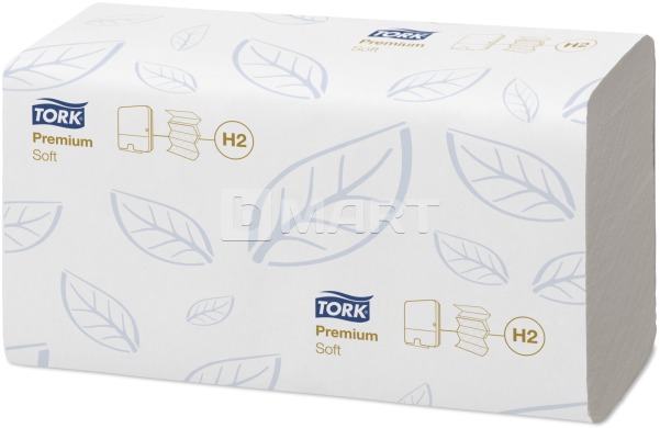 Полотенца Tork узкопанельные 34 см x 21.2 см - белые, мягкие