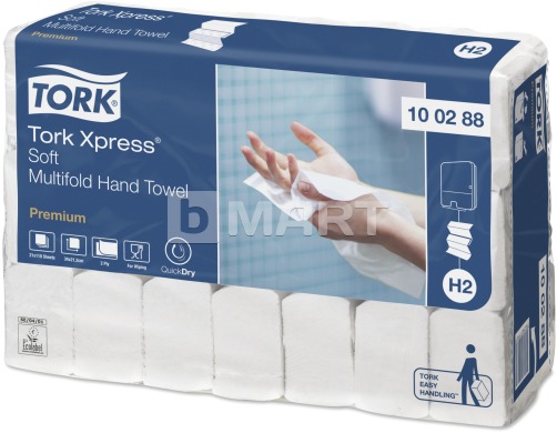 Полотенца Tork узкопанельные 34 см x 21.2 см - белые, мягкие