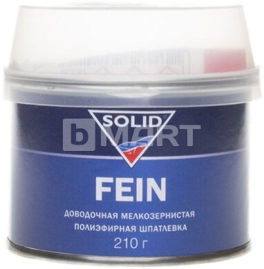 Доводочная мелкозернистая полиэфирная шпатлевка SOLID FEIN 0.21кг