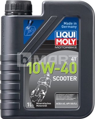 Минеральное моторное масло для скутеров Liqui Moly Motorbike 4T Scooter 10W-40 1л