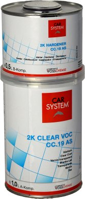 2K Clear VOC CC.19 AS A+B Прозрачный лак VOC стойкий к царапинам (1.0 л + 0.5 л)