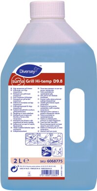 Высокотемпературное средство для мытья печей, духовок и грилей Suma Grill Hi-Temp D9.8 Diversey 2л