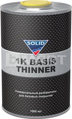 Разбавитель для разбавления базовых эмалей SOLID Professional 1K Basis Thinner 1л