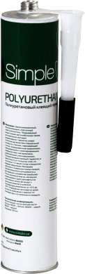 Герметик полиуретановый клеющий Simple POLYURETHANE 310 мл - черный